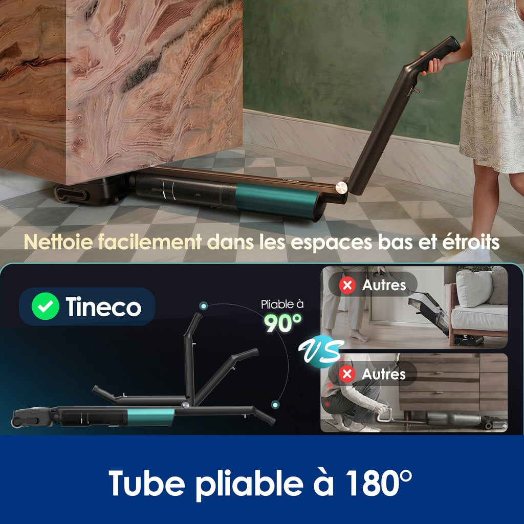 Tineco Floor One i7 Fold  Aspirateur Sec et Humide Sans Fil