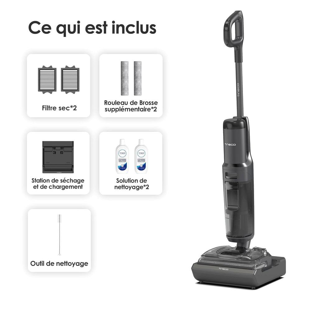 Tineco Floor ONE S7 Stretch Ultra Aspirateur Sec et Humide Sans Fil