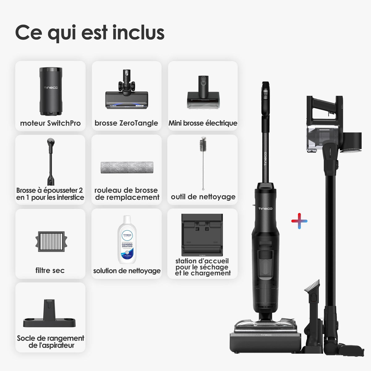 Tineco FLOOR ONE SWITCH S7 Stretch Nettoyeur multifonction 5-en-1
